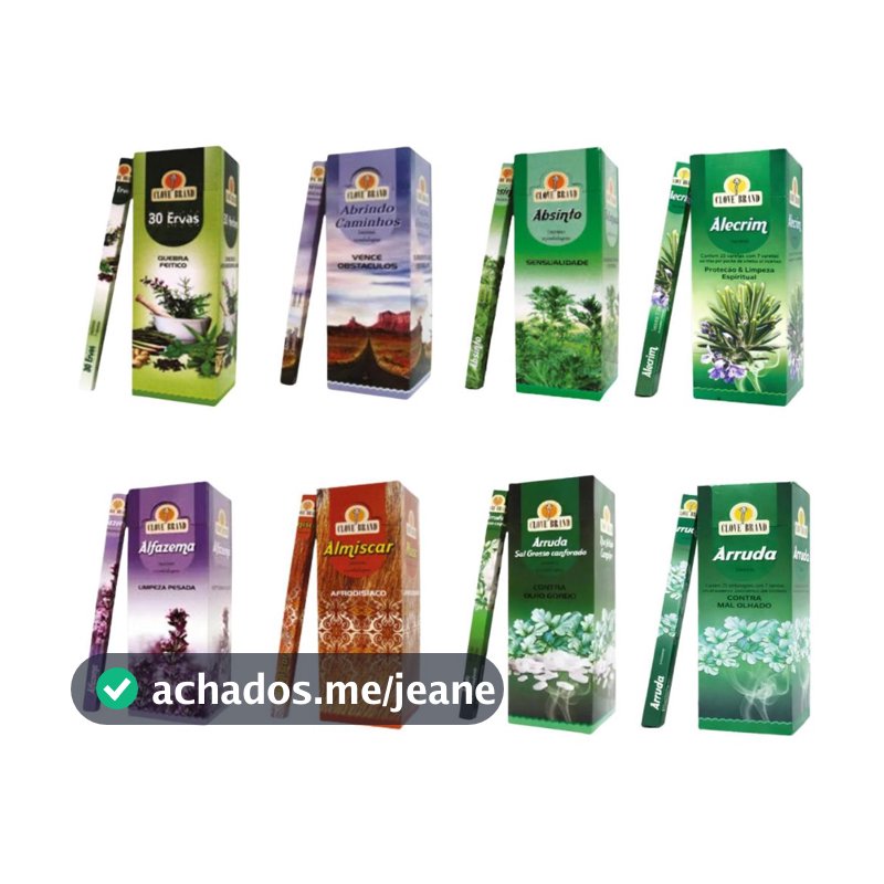 Incenso Clove Caixa 25 Embalagens 7 Varetas Cada - Total 175 Varetas