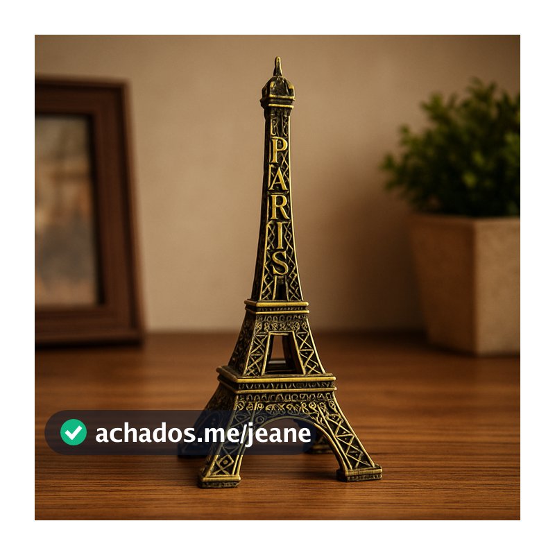 Decoração Torre Eiffel em Metal Paris Enfeite Escritório Sala Quarto Eventos
