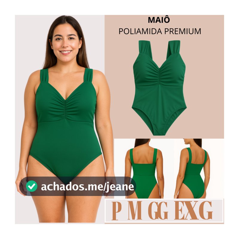 Maiô Feminino Praia Suplex Poliamida Premium Body Comfortável Disfarça Barriga Biquini