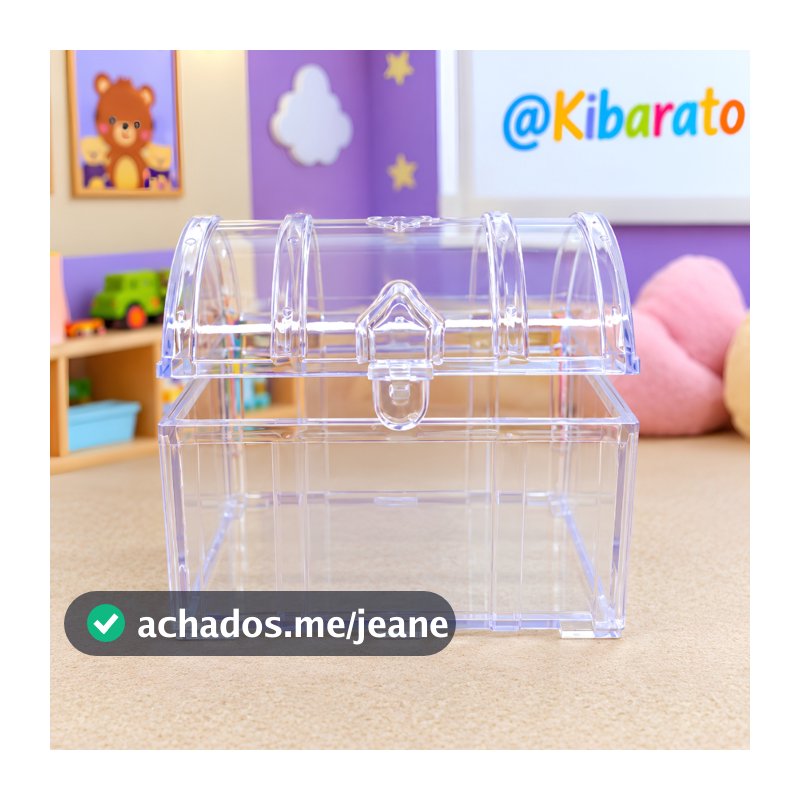 Kit 22 Mini Baú do Tesouro Pirata Acrílico Lembrancinha