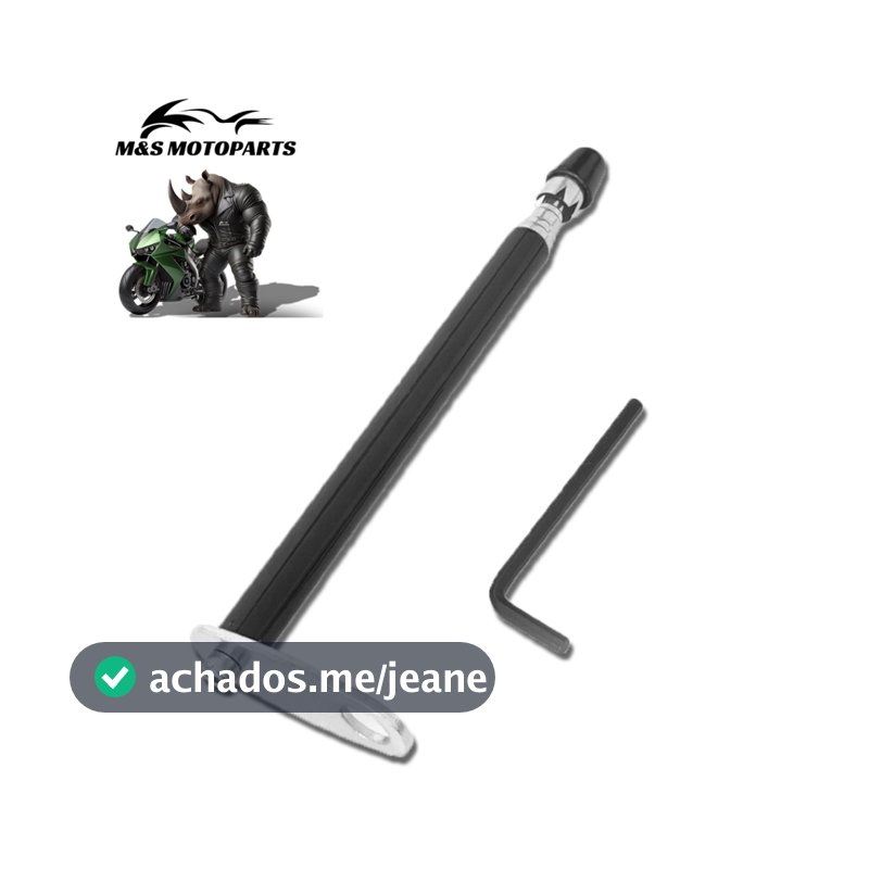 Antena aço inox para moto corta pipa 6 estágios retrovisor