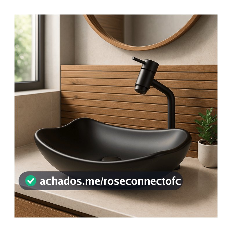 KIT COMPLETO ABAULADA FOSCA BANHEIRO E LAVABO 45cm- MODELO DE APOIO INCLUSO TORNEIRA E VÁLVULA CLICK