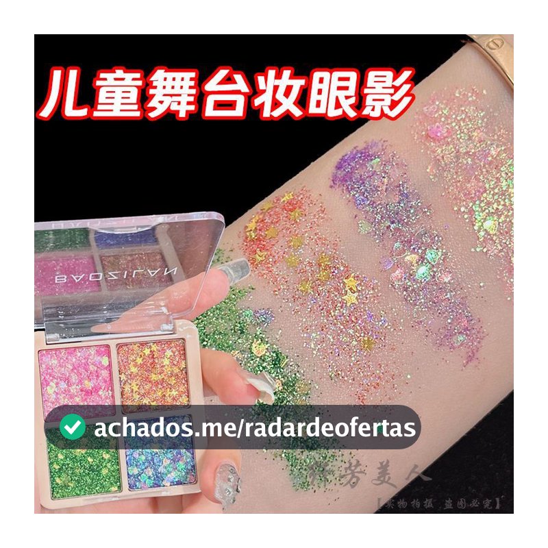 Crianças palco maquiagem lantejoulas sombra Gel Glitter Super brilhante maquiagem dos olhos mostrar cosméticos maquiagem