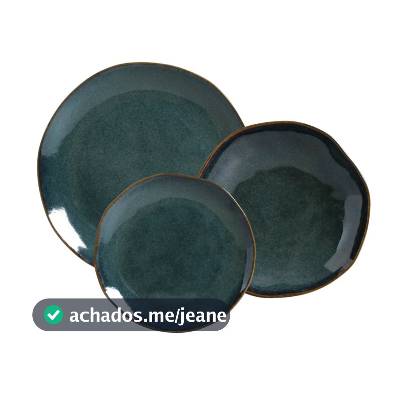 Aparelho De Jantar Luxo Oceano Orgânico 06 Pçs Porto Brasil