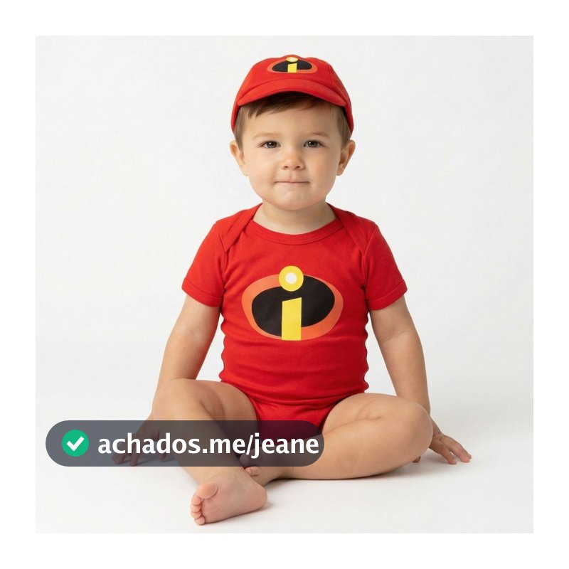 Roupa de Bebê Menino Macacão Infantil RN Body Recém Nascido Conjunto Os Incríveis Envio Rápido