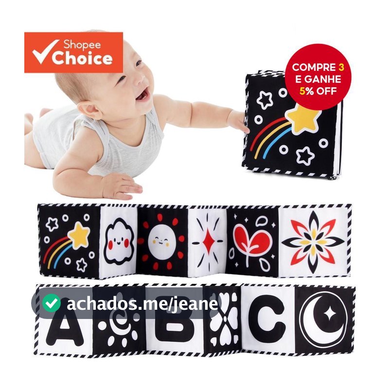 Livro De Pano Macio Para Bebês , Alto Contraste , Preto E Branco , Sensorial , Tempo De Barriga , Brinquedos Presente De