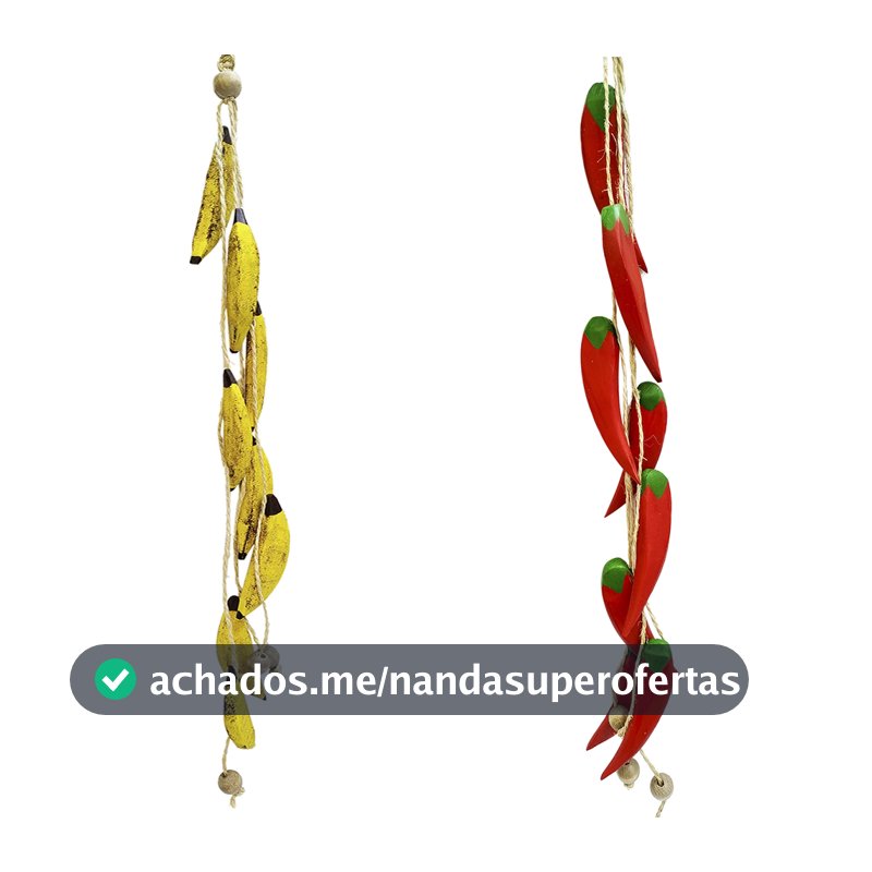 Cacho de Banana ou Pimenta em Madeira – Artesanal | Unidade ou Par Esculpida Decoração De Casa