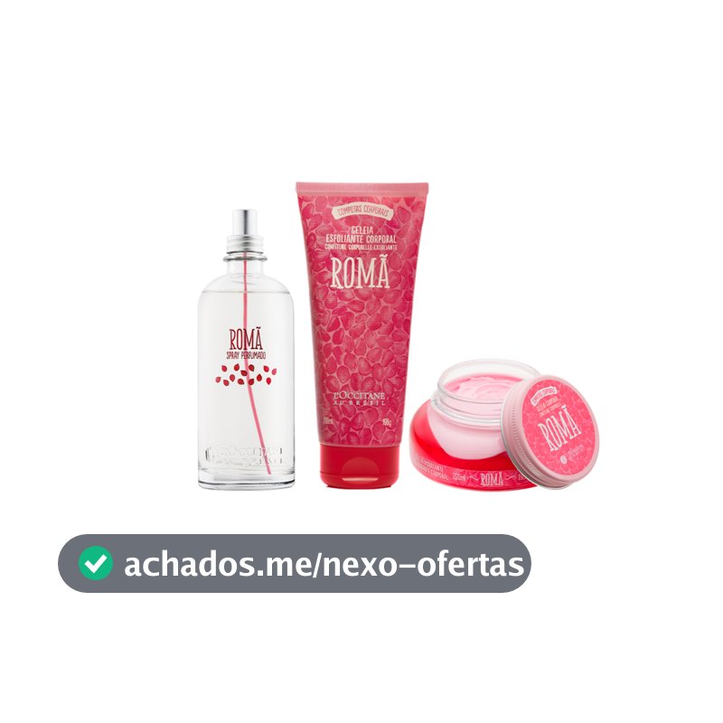 L'Occitane Kit Romã Esfoliante, Hidratante E Spray Perfumado