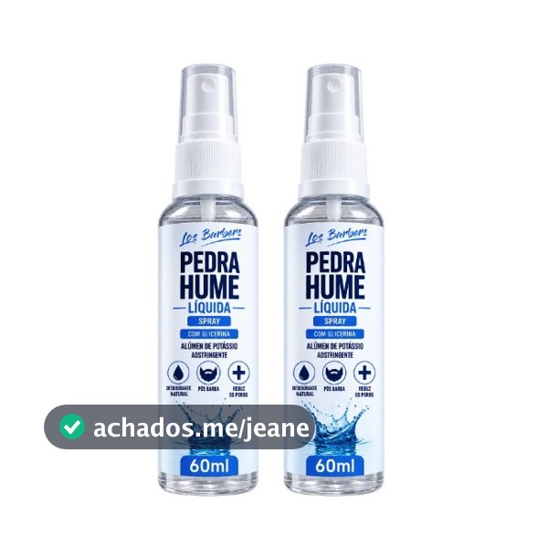 Kit 2 Pedra Hume Cicratizante Spray com Glicerina  - 60ml cada