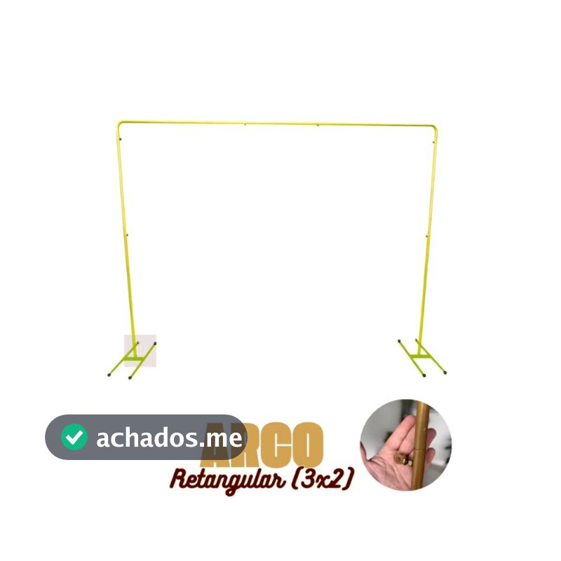 Suporte de Festa 3x2 Arco Retangular Cortina de Festa Decorativo Estrutura Desmontavel Eventos