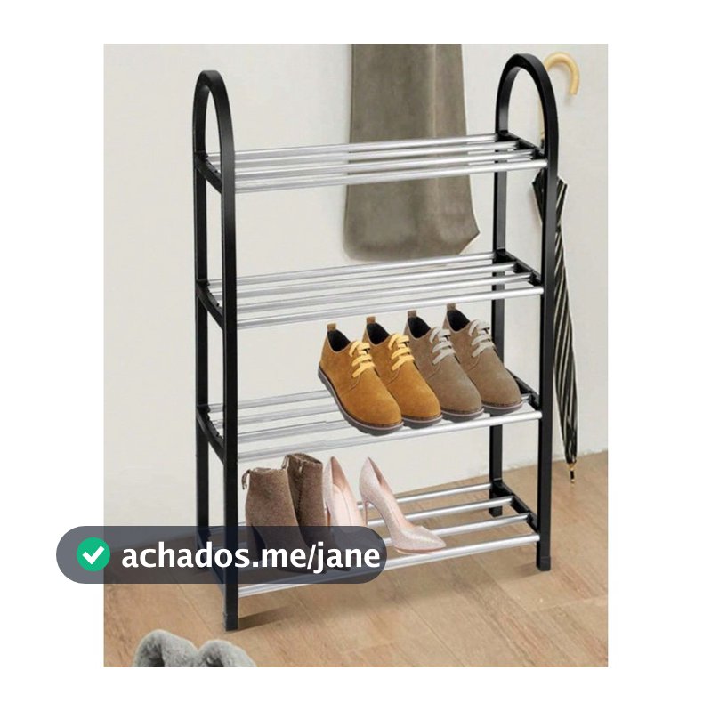 Sapateira 4 Andares 8 Pares de calçados Multiuso Para Casa Organizador