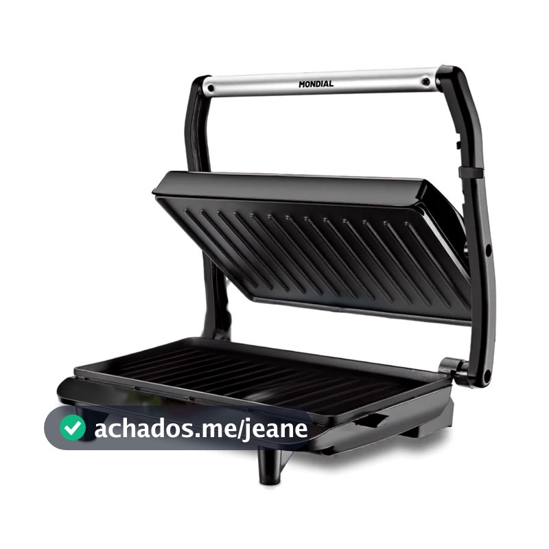 SANDUICHEIRA E GRILL ELETRICO MONDIAL 1000W PG-01 220V 60HZ