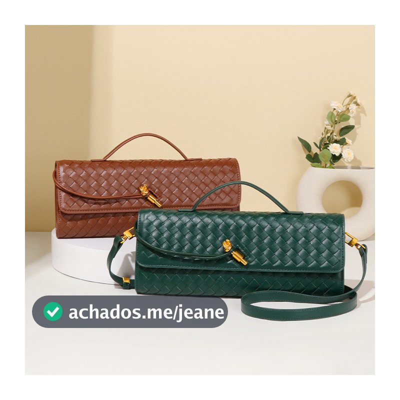 Primavera E Verão Nova Tecelagem De Couro Macio Saco De Noite Medieval Baguette Órgão Bolsa Horizontal Mochila