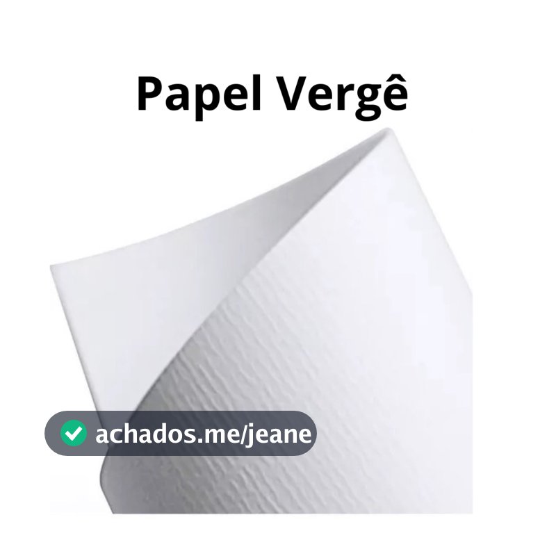 Papel Vergê 180g Texturizado 50 Folhas A4 Branco Premium Masterprint