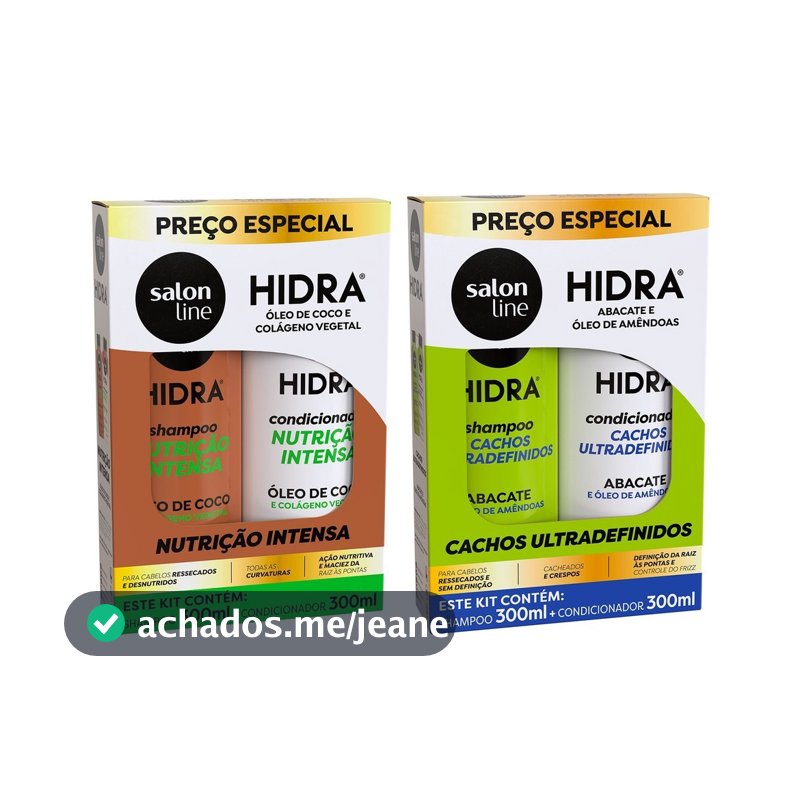 Kit Nutre Profundamente e Define os Cachos e Crespos Salon Line