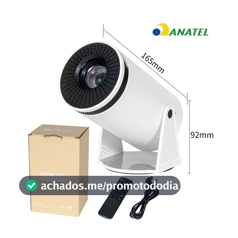 Projetor HY300 Magcubic 4K HD WiFi Bluetooth Até 150 Polegadas Bivolt Celular TV Box Xbox PS5 PC Cinema