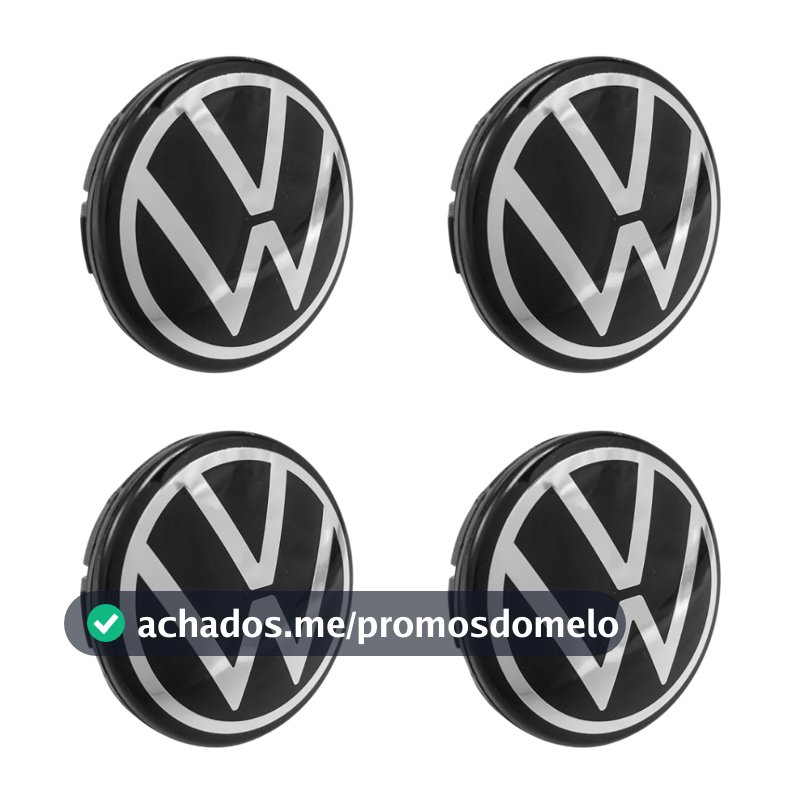 Kit 4 Calota Tampa Centro Roda Original Virtus Nivus 2022 Vw