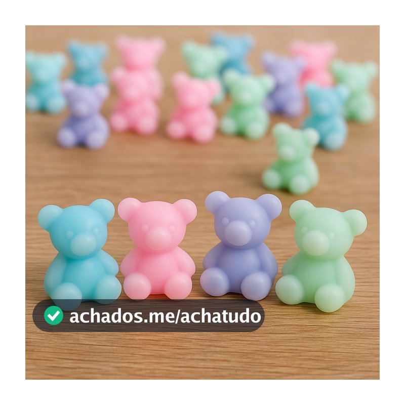 Lembrancinhas Mini Sabonetes 100 Ursinhos 2 Cm Mimos Delicados Perfumados Aniversários