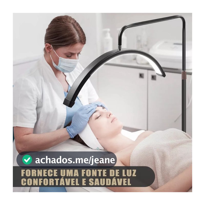 Luminaria Meia Lua Estetica Mesa 3 Tons Ajustavel Salao Beleza Limpeza De Pele
