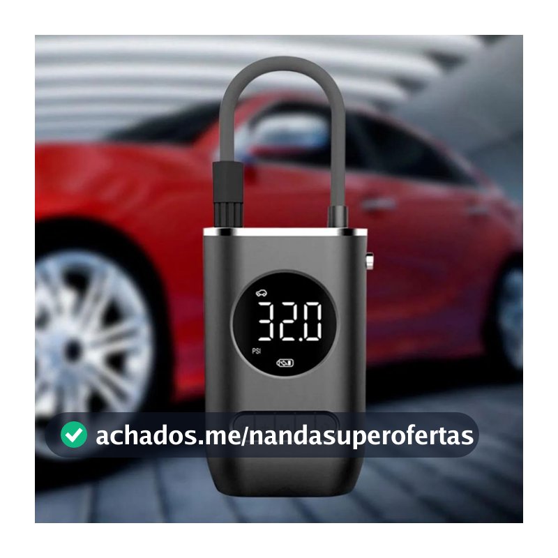 Bomba De Ar Elétrica Mini Portátil Sem Fio Compressor Para Motocicleta Bicicleta Carro Pneu Inflator