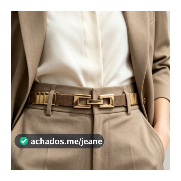 Cinto elástico feminino de 2cm de largura, material premium macio e alta elasticidade