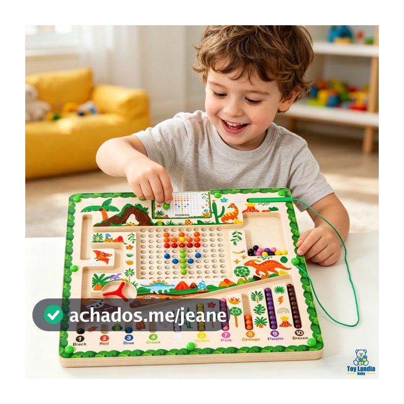 Brinquedo Labirinto Magnético Infantil Brinquedo Educativo Pedagógico Infantil (Com Imã)
