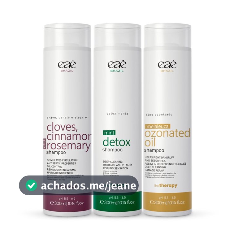 Shampoo Terapia Capilar 300ml Tratamento Intenso Contra Oliosidade e Queda Eaê Brasil