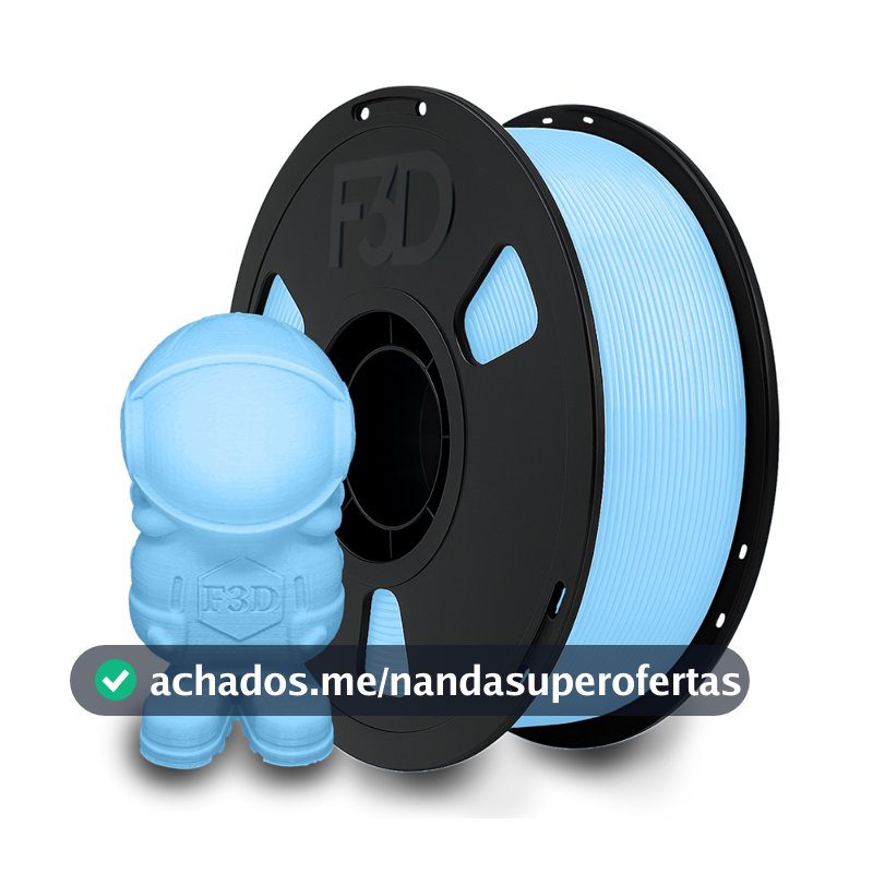 Filamento Pla Premium 1kg Azul Bebê High Speed Impressora 3d