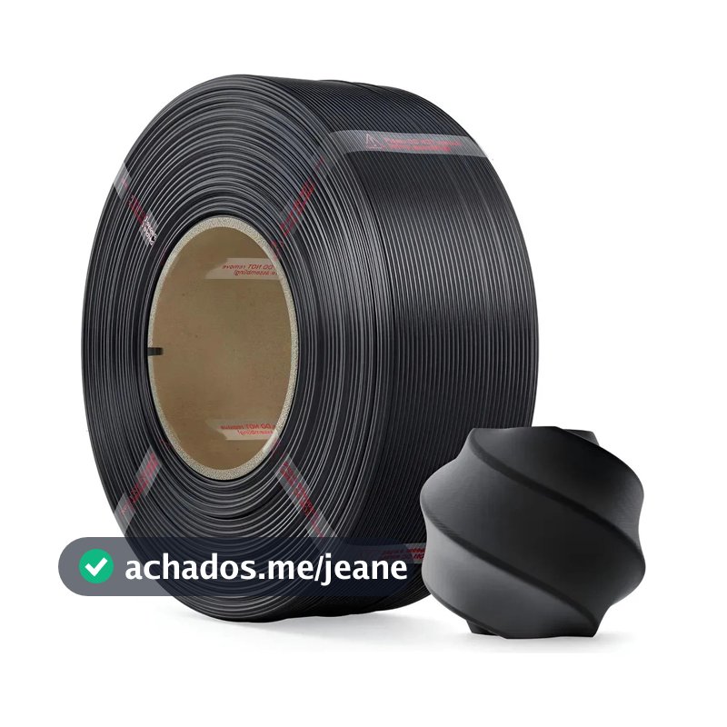 Filamento Bambu Lab PLA Lite Preto Refil 1kg 1,75mm Original