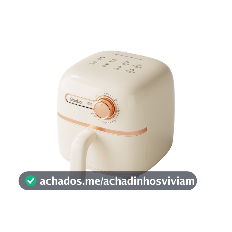 Mini Fritadeira Elétrica Air Fryer Gaabor Pocket 1,4L 900W
