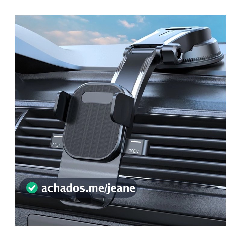 Suporte Celular Carro Veicular Trava Automática anti queda