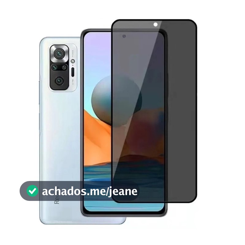 Película Vidro 3D Privacidade Anti Spy Tela Para Xiaomi Mi Redmi Note 11 12 4G 11 10/10C/10A 5G