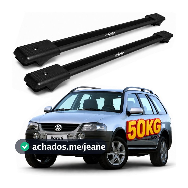 Rack Teto Bagageiro Parati 1996 97 98 99 00 01 02 03 04 05 06 07 08 09 10 2011 Preto