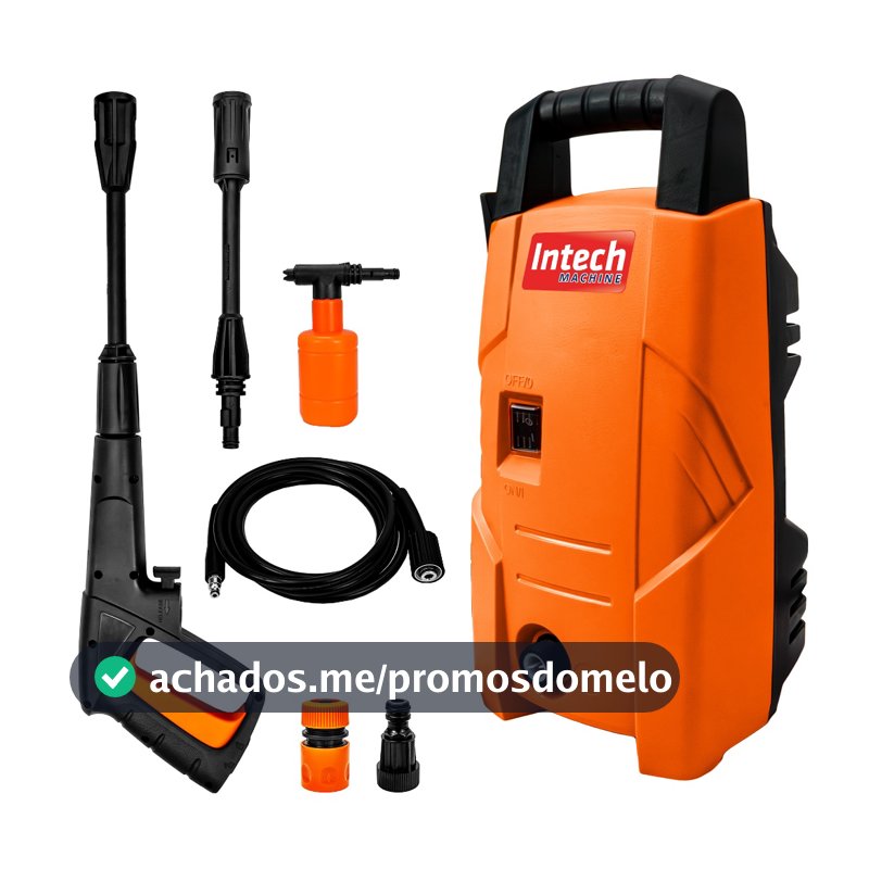 Lavadora De Alta Pressão Califórnia 1300w Com 1450psi De Pressão Máxima Intech Machine