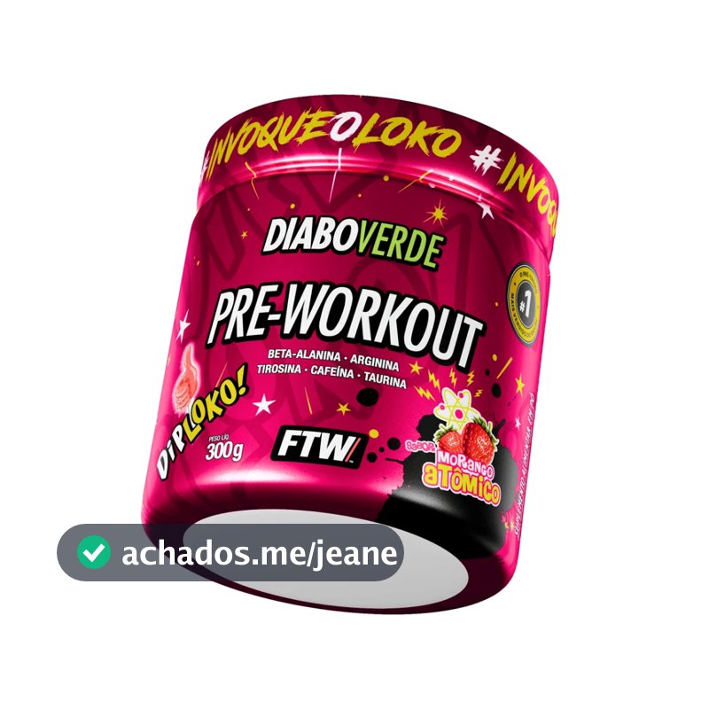 Pré Treino Diabo Verde Pre-Workout 300g - FTW
