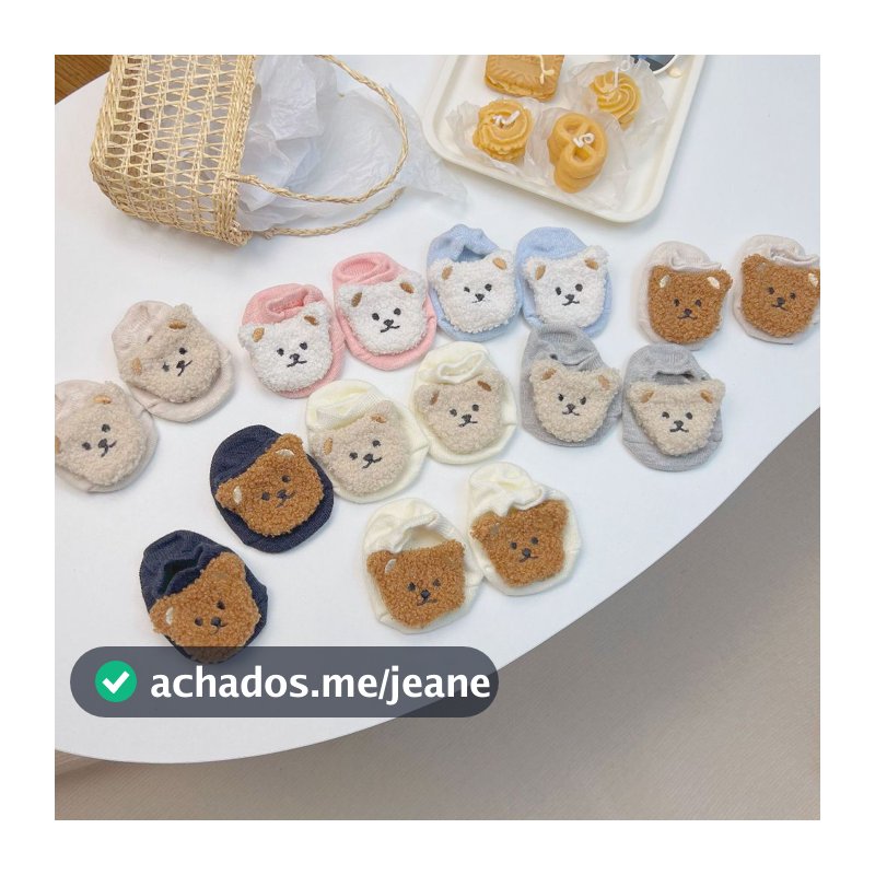 0 a 2 anos Meias Infantis Bebês Meninos Meninas Antiderrapantes Desenho Animado 3D