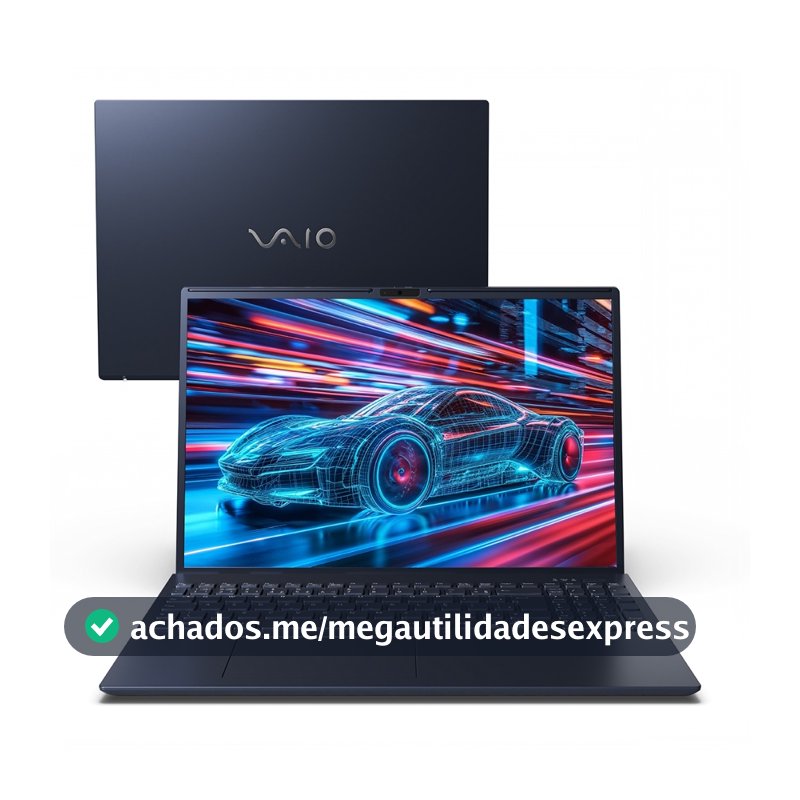 Notebook VAIO FE16 AMD Ryzen 7-5825U Linux 16GB RAM 256GB M.2 NVMe 16" IPS Antirreflexo - Cinza