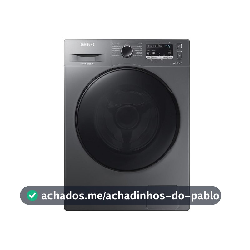 Lava e Seca Samsung 11kg Inox 220V Eco Bubble Digital Inverter com Vapor Higieniza