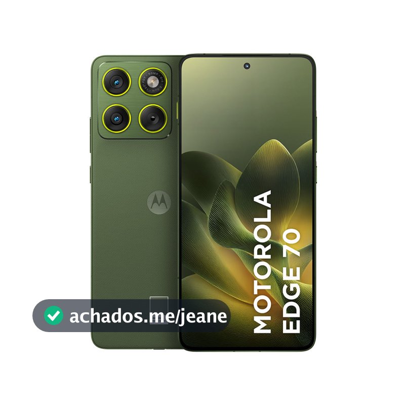 Smartphone Motorola Edge 70 5G - 256GB 8GB RAM + 16GB RAM Boost, Ultrafino, 3 cameras 50MP, Tela 1.5K Amoled 120hz