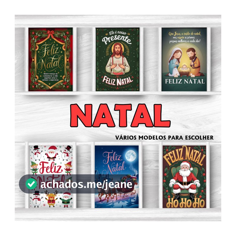 Kit Placas Decorativas Quadros para Decoração de Natal Enfeite De Natal Papai Noel Árvore