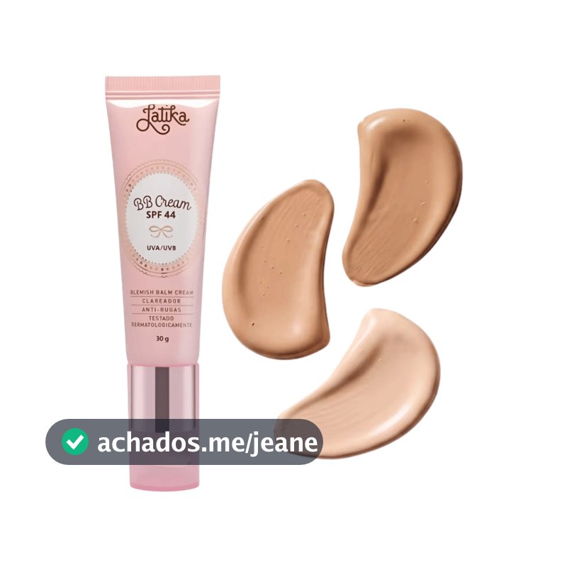 Bb Cream Latika Novo Fps 44 Maquiagem Base Bege Claro - Claro - Bege Médio