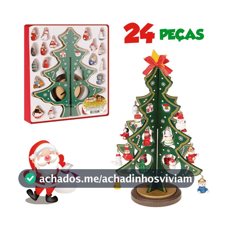 Natal - Árvore de Natal em Madeira para Montar - 04 Modelos