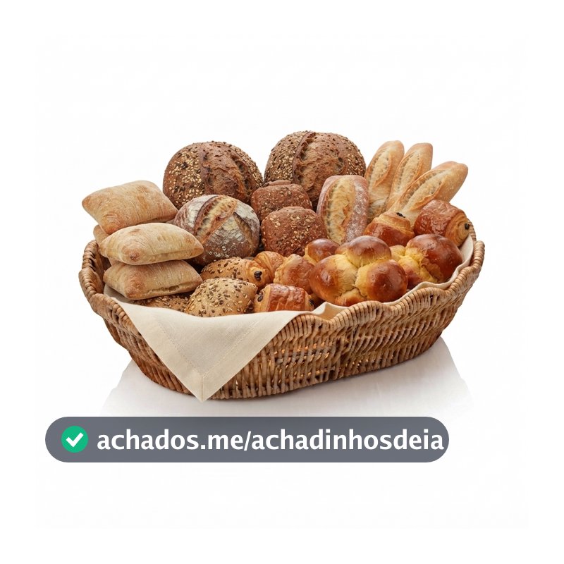 Cesta Organizadora Rattan Natural 28cm Lyor Terraço Cesto Decorativo Pães Frutas Mesa Posta Café da Manhã Cozinha e Sala