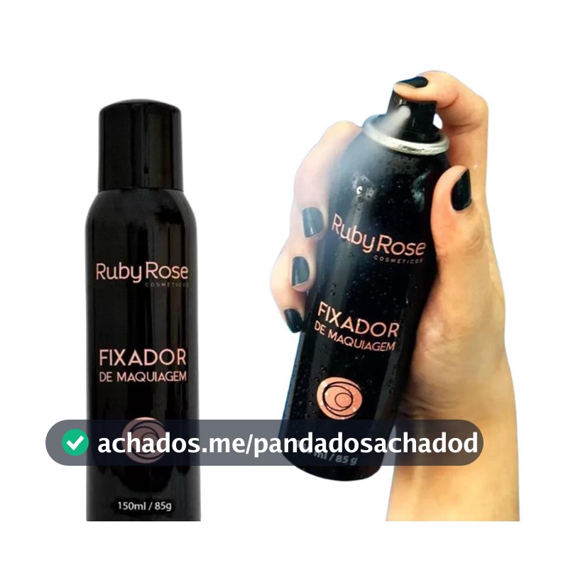 Fixador de Maquiagem Ruby Rose Aerosol 150ml - Longa Duração