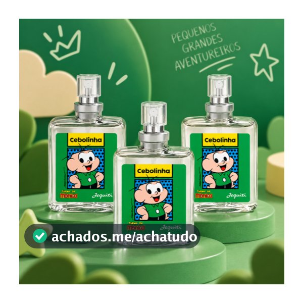 Kit Colônia Masculino Cebolinha 3 Unidades 25ml Perfume Infantil Aroma Fresco Turma da Mônica