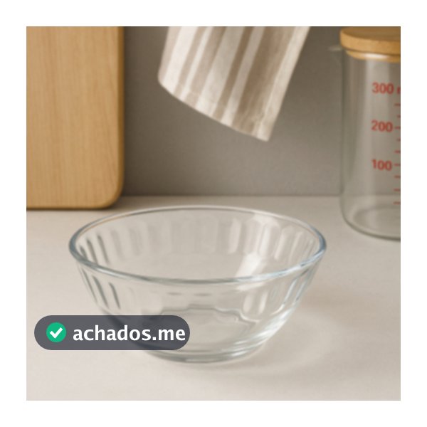Conjunto De 6 Bowls De Vidro Transparente Marguerite 300ml - DUMIAT