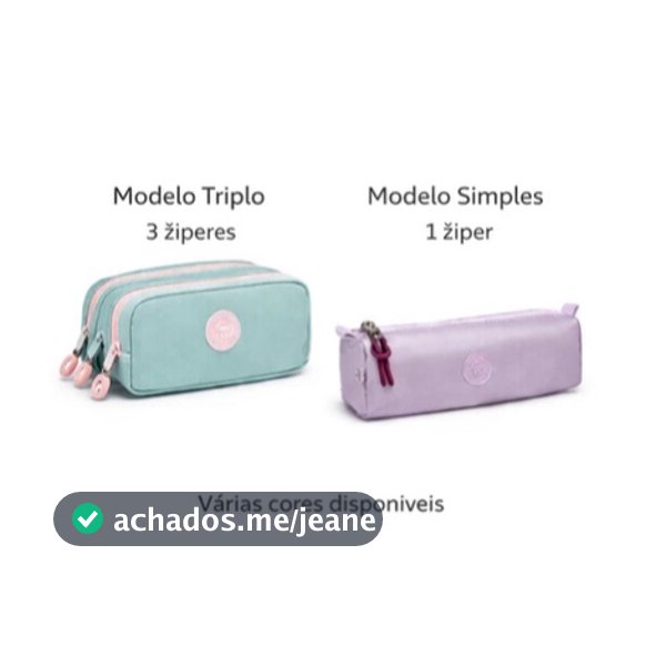 Armazenamento com zíper duplo Bolsa Estojo para lápis de papelaria para estudantes