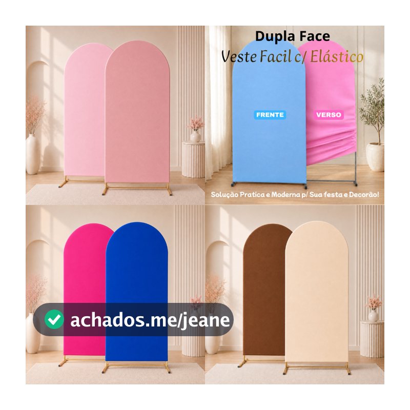 Capa p/ Painel Romano Dupla Face 2,00 metros altura x 1,00 metro de largura / Malha Gel Decorativa