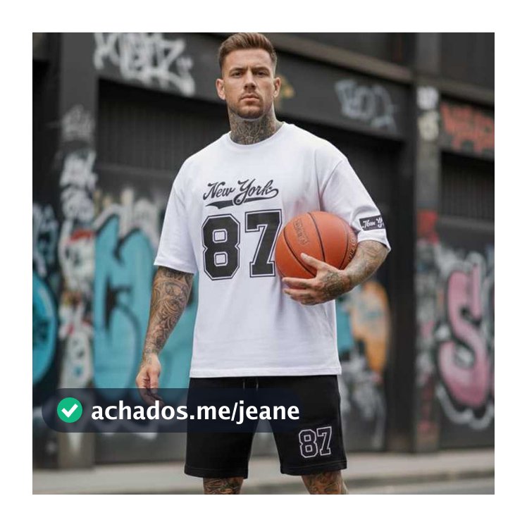 kit urban 87 basquete /hip hop Style oversizeds