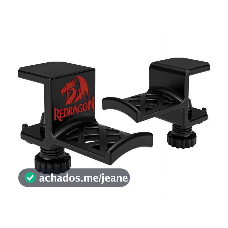 Suporte de Mesa Fone Headset Headphone Com Organizador De Cabos Personalize Varios Modelos